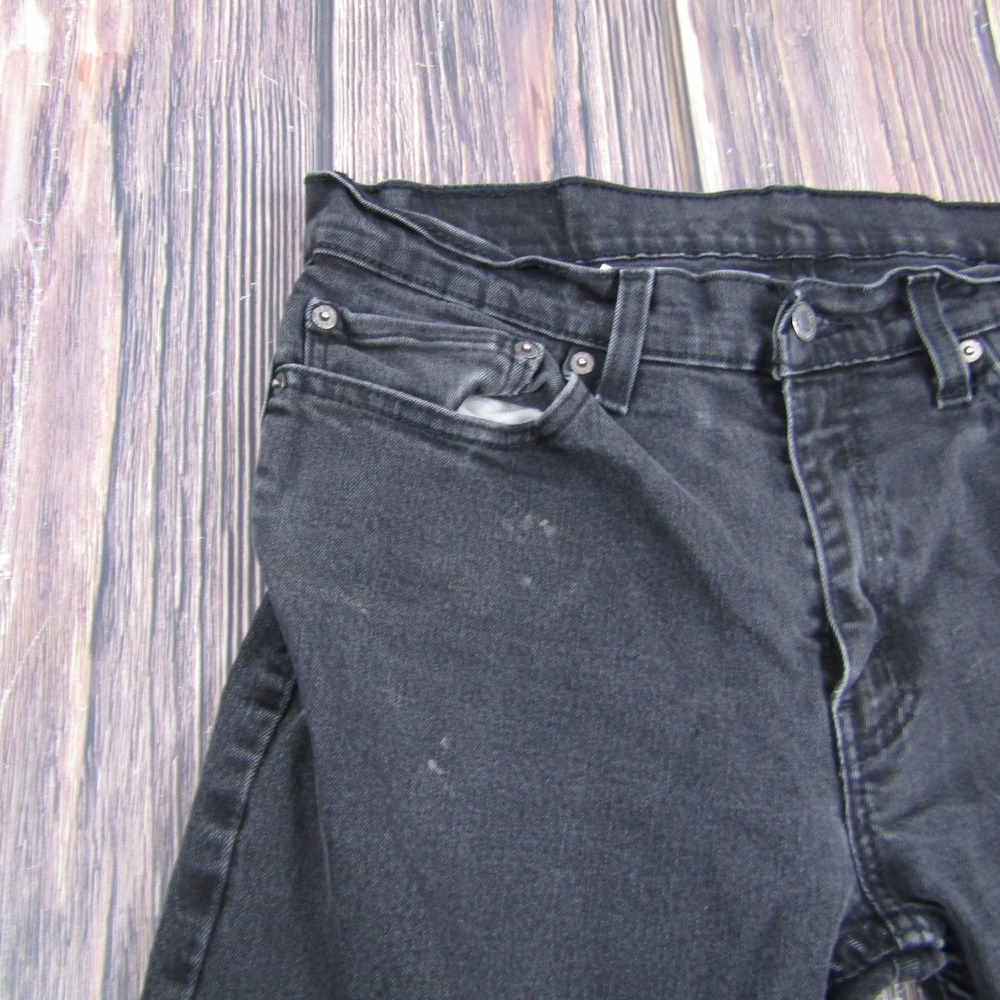 Levi's 511 Slim Fit Jeans Mens 34x32 Black Stretch Denim 04511-1907 - Picture 5 of 9